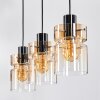 Hasvik Lámparas suspendidas, Lámparas colgantes Cromo, Negro, 3 luces