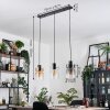 Hasvik Lámparas suspendidas, Lámparas colgantes Cromo, Negro, 3 luces