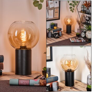 Koyoto Luminarias esféricas, Lámparas de escritorio, Lámparas de mesa Colores ámbar, Transparente, 1 luz