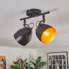 Bjedstrup Plafones, Spot techo Negro, 2 luces