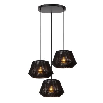 Lámparas Lucide JESSICA Lámparas colgantes Negro, 3 luces