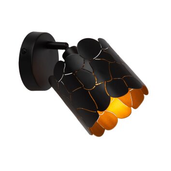 Lámparas Lucide ALMELO Apliques Negro, 1 luz