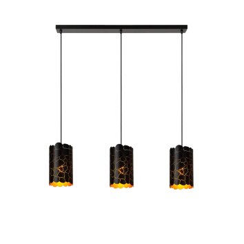 Lámparas Lucide ALMELO Lámparas colgantes Negro, 3 luces