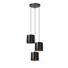 Lámparas Lucide ALMELO Lámparas colgantes Negro, 3 luces