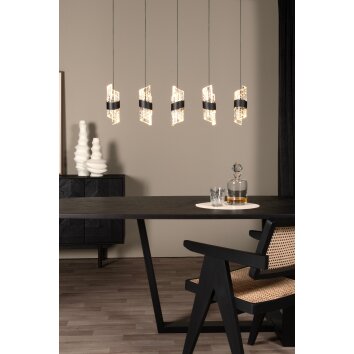 Lámparas Lucide KLIGANDE Lámparas colgantes LED Negro, 5 luces