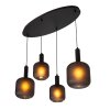 Lámparas Lucide ELOISE Lámparas colgantes Negro, 4 luces