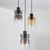 Hasvik Lámparas suspendidas, Lámparas colgantes Cromo, Negro, 3 luces