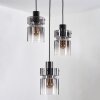 Hasvik Lámparas suspendidas, Lámparas colgantes Cromo, Negro, 3 luces