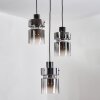 Hasvik Lámparas suspendidas, Lámparas colgantes Cromo, Negro, 3 luces