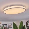 Arima Plafones LED Gris, Blanca, 1 luz