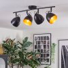 Bjedstrup Plafones, Spot techo Negro, 4 luces