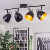 Bjedstrup Plafones, Spot techo Negro, 4 luces