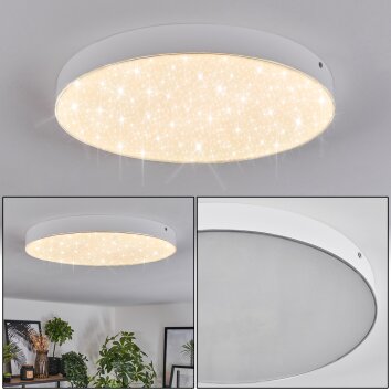 Mentque Plafones LED Blanca, 1 luz