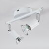 Gjedso Plafones, Spot techo LED Cromo, Blanca, 2 luces