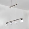 Ordan Lámparas suspendidas, Lámparas colgantes LED Níquel-mate, 4 luces