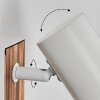 Gesteira Apliques, Spot de pared Color madera, Blanca, 1 luz