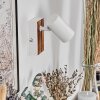 Gesteira Apliques, Spot de pared Color madera, Blanca, 1 luz