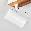 Gesteira Plafones, Spot techo Color madera, Blanca, 2 luces