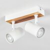 Gesteira Plafones, Spot techo Color madera, Blanca, 2 luces