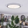 Ciron Plafones LED Plata, 1 luz, Mando a distancia