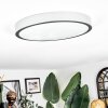 Ciron Plafones LED Plata, 1 luz, Mando a distancia