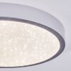 Ciron Plafones LED Plata, 1 luz, Mando a distancia