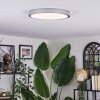 Ciron Plafones LED Plata, 1 luz, Mando a distancia