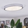 Ciron Plafones LED Plata, 1 luz, Mando a distancia