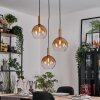 Grovsta Lámparas suspendidas, Luminarias esféricas, Lámparas colgantes dorado, Negro, 3 luces