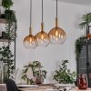 Grovsta Lámparas suspendidas, Luminarias esféricas, Lámparas colgantes dorado, Negro, 3 luces