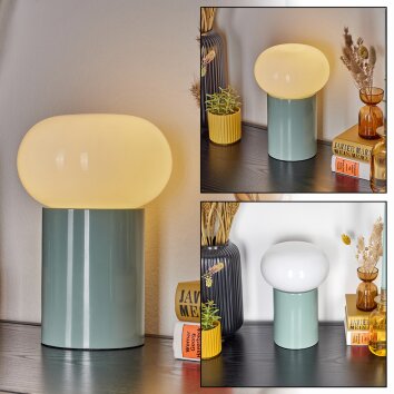 Godrie Lámparas de mesa Turquesa, 1 luz