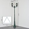 Lentua Candelabro, Iluminación de caminos Verde, Negro, 2 luces