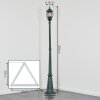 Lentua Candelabro, Iluminación de caminos Verde, Negro, 1 luz