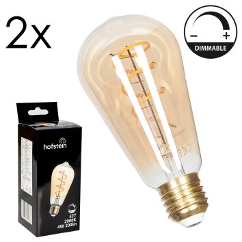 E27 LED 4 Watt blanco cálido regulable 200 Lumen