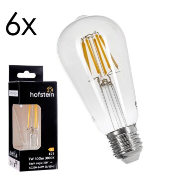 E27 LED 6 Watt blanco cálido 800 Lumen