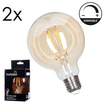 E27 LED 7 Watt blanco cálido regulable 670 Lumen