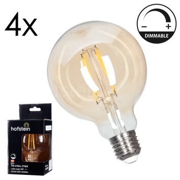 E27 LED 7 Watt blanco cálido regulable 670 Lumen