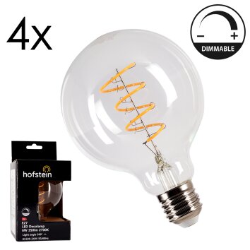 E27 LED 6 Watt blanco cálido regulable 350 Lumen