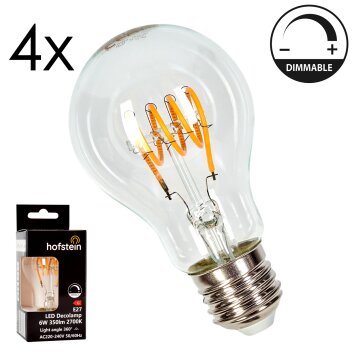 E27 LED 6 Watt blanco cálido regulable 350 Lumen