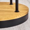 Gastor Lámpara de pie 30 cm Madera oscura, Negro, 3 luces