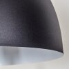 Lámpara Champiñón  Tati Lámpara de pie, Spot de pared Madera oscura, Negro, 4 luces