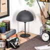 Estilo champiñón  Tati Lámpara de pie, Spot de pared Madera clara, Negro, 4 luces