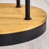 Koyoto Lámpara de pie 25 cm Madera oscura, Negro, 3 luces