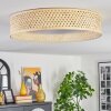 Barroco Plafones LED Crudo, Blanca, 1 luz