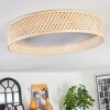 Barroco Plafones LED Crudo, 1 luz, Mando a distancia