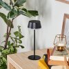 Romdrup Lámpara de mesa de exterior, Lámparas de mesa LED Negro, 1 luz