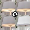 Romdrup Lámpara de mesa de exterior, Lámparas de mesa LED Blanca, 1 luz