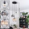 Koyoto Lámparas suspendidas, Luminarias esféricas, Lámparas colgantes Negro, 3 luces