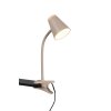 Lámparas Reality Pongo Flexos con pinza LED Beige, 1 luz