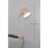 Lámparas Reality Pongo Flexos con pinza LED Beige, 1 luz